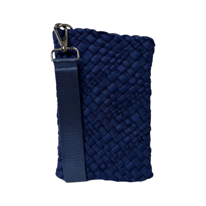 Navy - Woven Messenger Bag