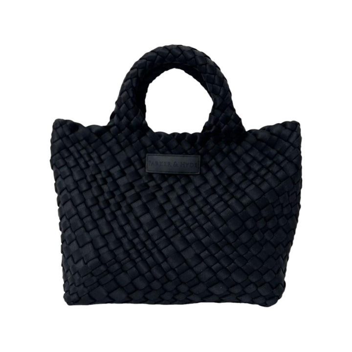 Jet Black - Woven Mini Tote