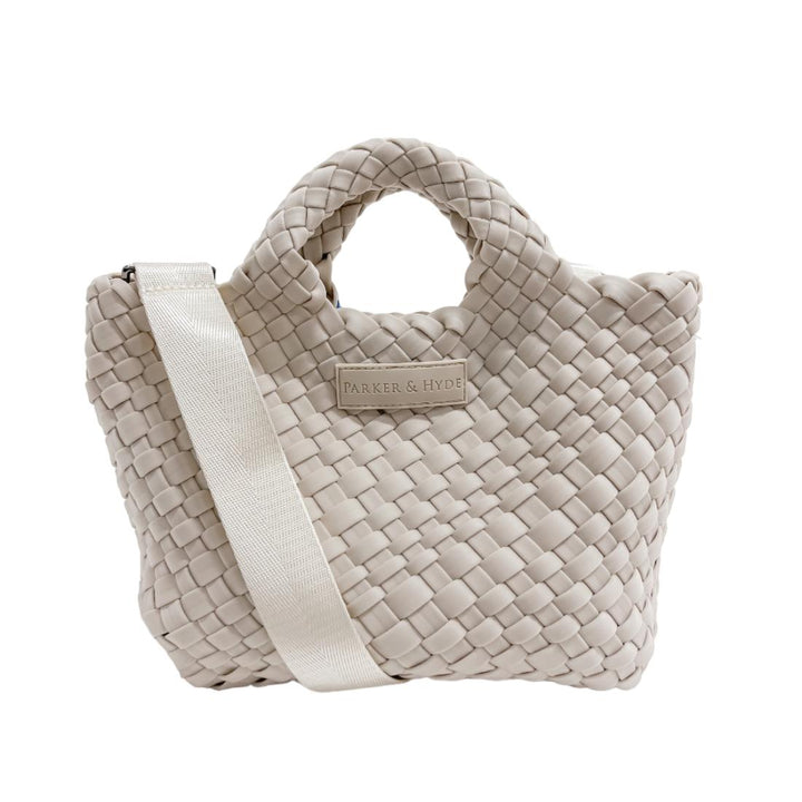 Bone - Woven Mini Tote