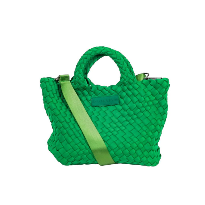 Kelly Green- Woven Mini Tote