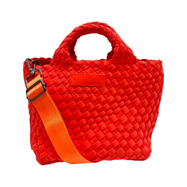 Neon Orange - Woven Mini Tote