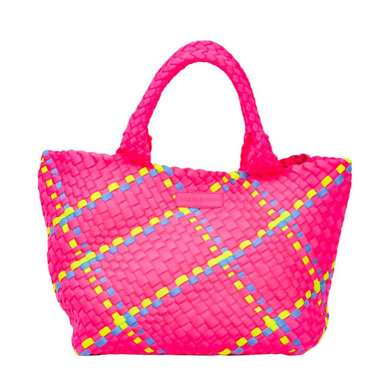 Pink Multi- Classic Woven Tote